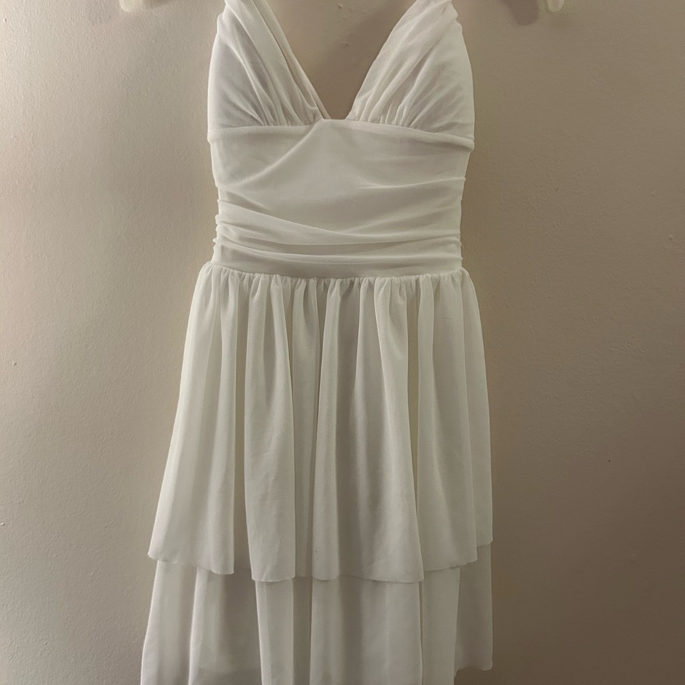 HALARA White Mini Dress